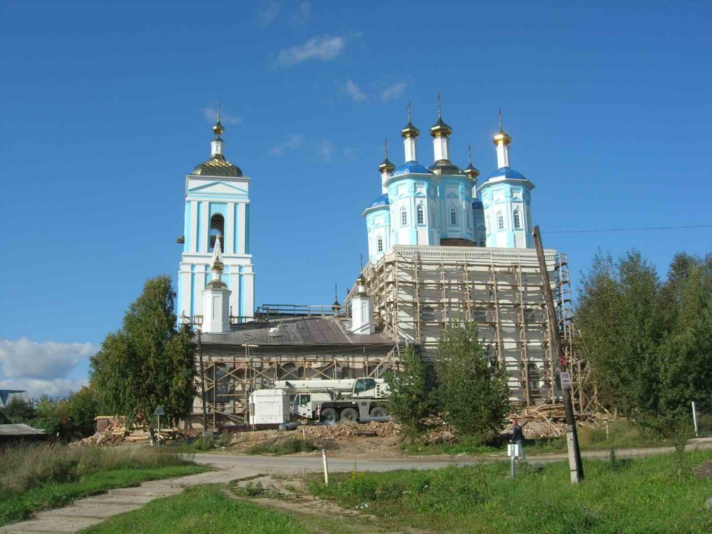 Шексна. Церковь Казанской иконы Божией Матери. документальные фотографии, ход реконструкции