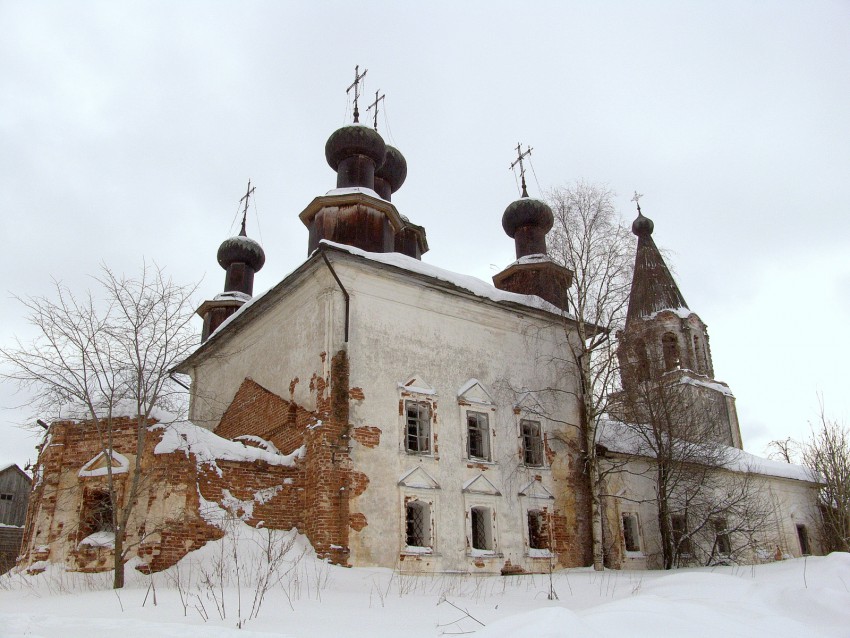 Церковь Рождества Христова, Никольское (Усть-Кубинский район, Вологодская область). фасады