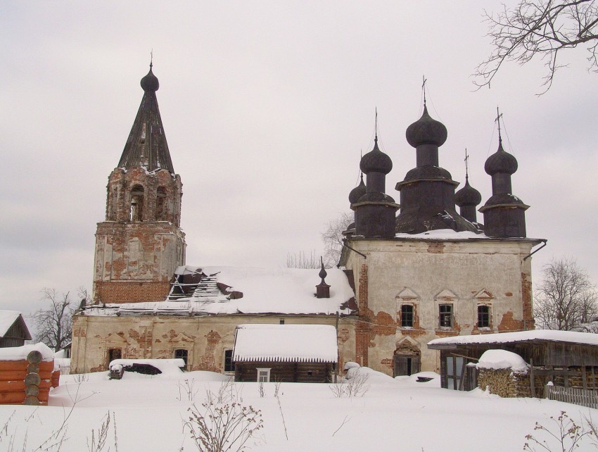 Церковь Рождества Христова, Никольское (Усть-Кубинский район, Вологодская область). фасады