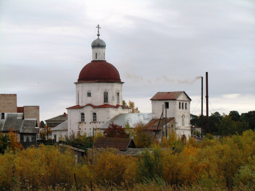 Липин Бор. Церковь Троицы Живоначальной. фасады, вид с северо-запада
