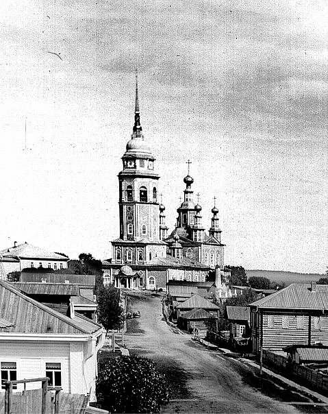 Верховажье. Собор Успения Пресвятой Богородицы. архивная фотография, Фотография начала 20 века. Из группы села Верховажье: https://vk.com/album-4615608_95747459