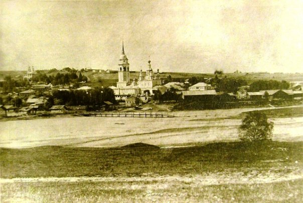 Верховажье. Собор Успения Пресвятой Богородицы. архивная фотография, Фотография 1920-х годов.. Из группы села Верховажье: https://vk.com/album-4615608_95747459