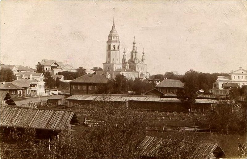 Собор Успения Пресвятой Богородицы, Верховажье (Верховажский район, Вологодская область). архивная фотография, Фото начала ХХ века из фондов Великоустюгского государственного историко-архитектурного и художественного музея-заповедника