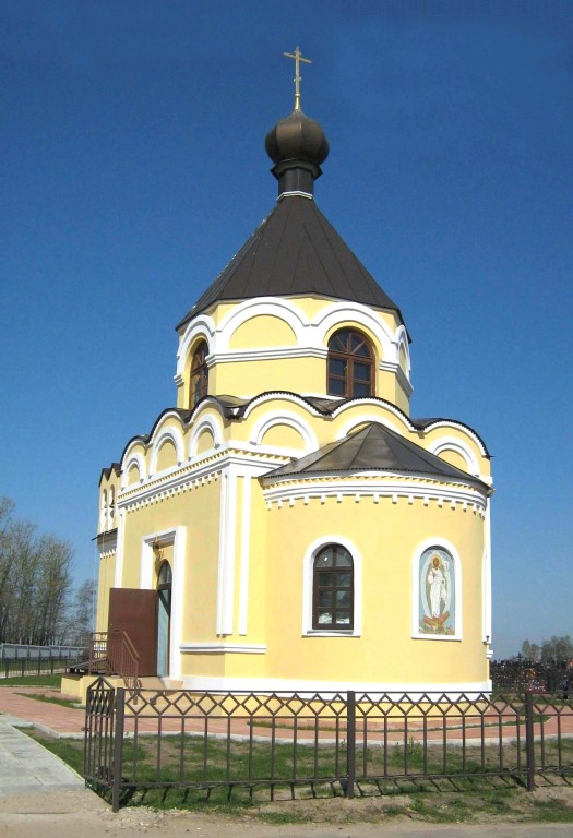 Церковь Всех Святых на новом городском кладбище, Дмитров (Дмитровский городской округ, Московская область). фасады, Так первоначально выглядела церковь во имя Всех Святых на городском кладбище г.Дмитрова.