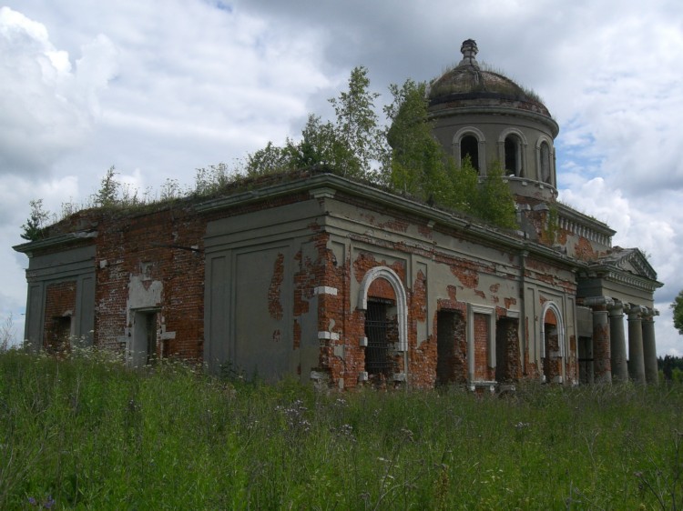 Церковь Троицы Живоначальной, Минеево, урочище (Дмитровский городской округ, Московская область). фасады, Троицкая церковь в Минеево