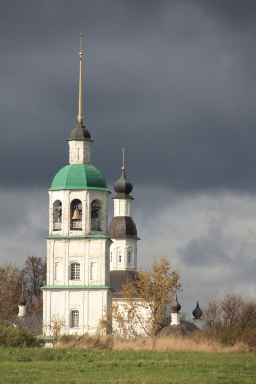 Успенский Колоцкий монастырь, Колоцкое (Можайский городской округ, Московская область). общий вид в ландшафте