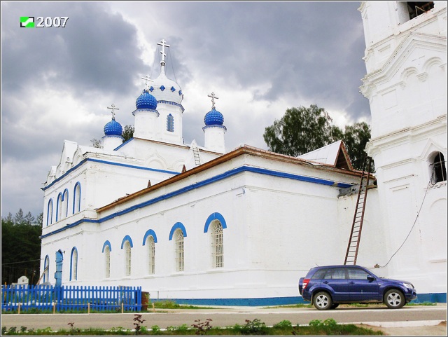 Спас-Купалище. Подворье Боголюбского женского монастыря. Церковь Спаса Преображения. фасады, Вид с северо-запада