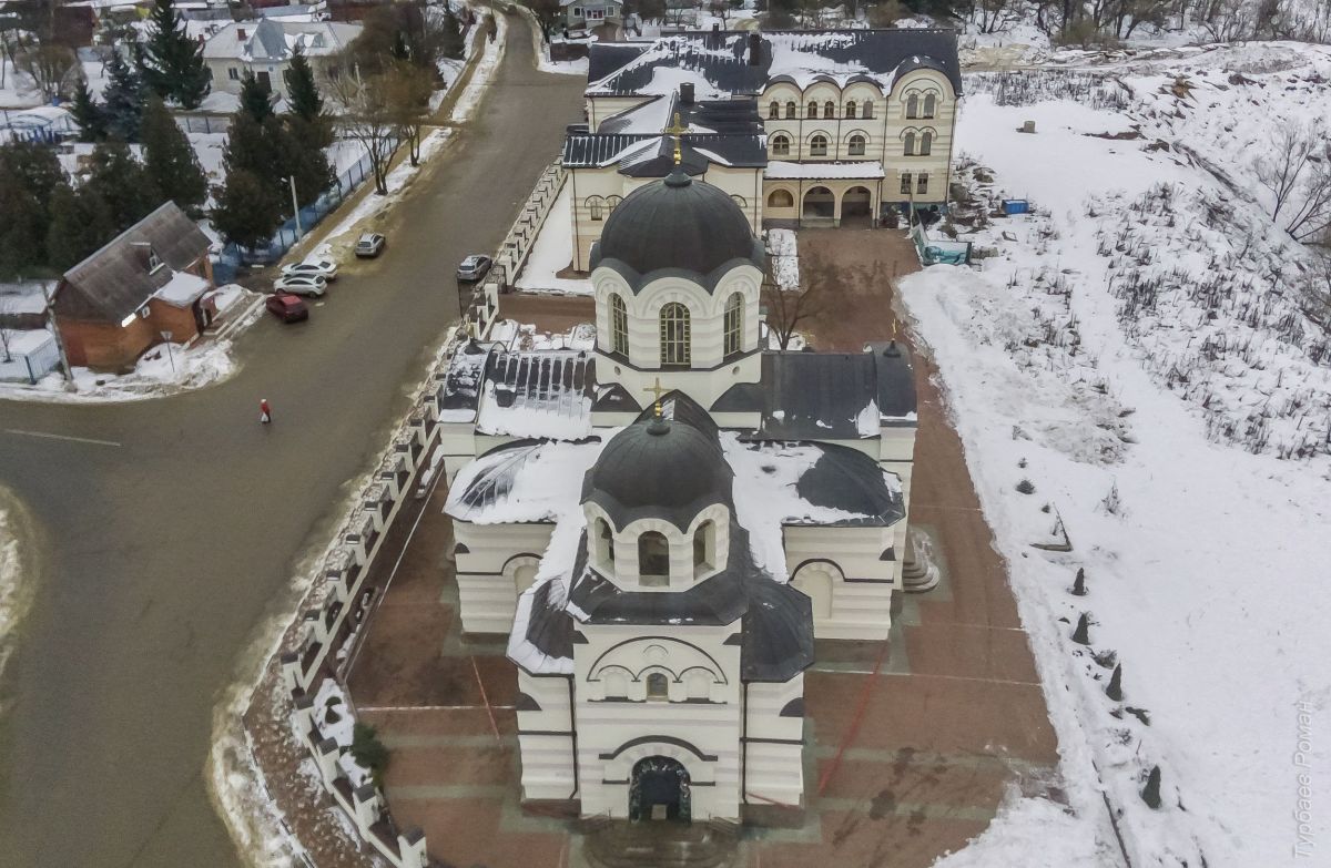 Церковь Иоанна Богослова, Сынково (Подольский городской округ, Московская область). общий вид в ландшафте, Вид с запада
