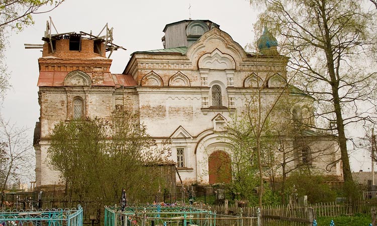 Церковь Воскресения Христова, Торошковичи (Лужский район, Ленинградская область). фасады, Южный фасад
