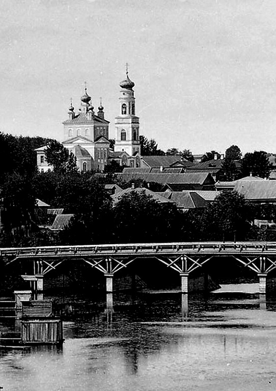 Церковь Казанской иконы Божией Матери, Кашин (Кашинский городской округ, Тверская область). архивная фотография, Казанская (Власьевская) церковь. Фрагмент фотографии В.А.Колотильщикова нач. ХХ века. Источник: кашинский краеведческий музей