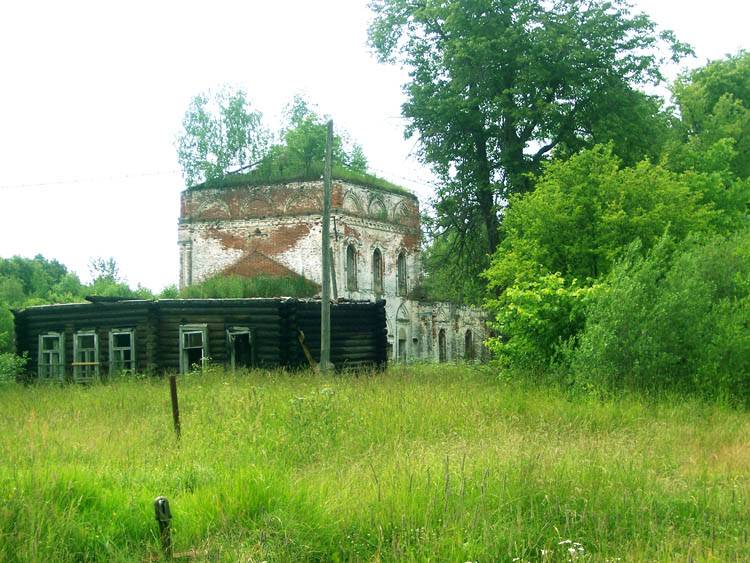 Церковь Илии Пророка, Филисово (Родниковский район, Ивановская область). общий вид в ландшафте