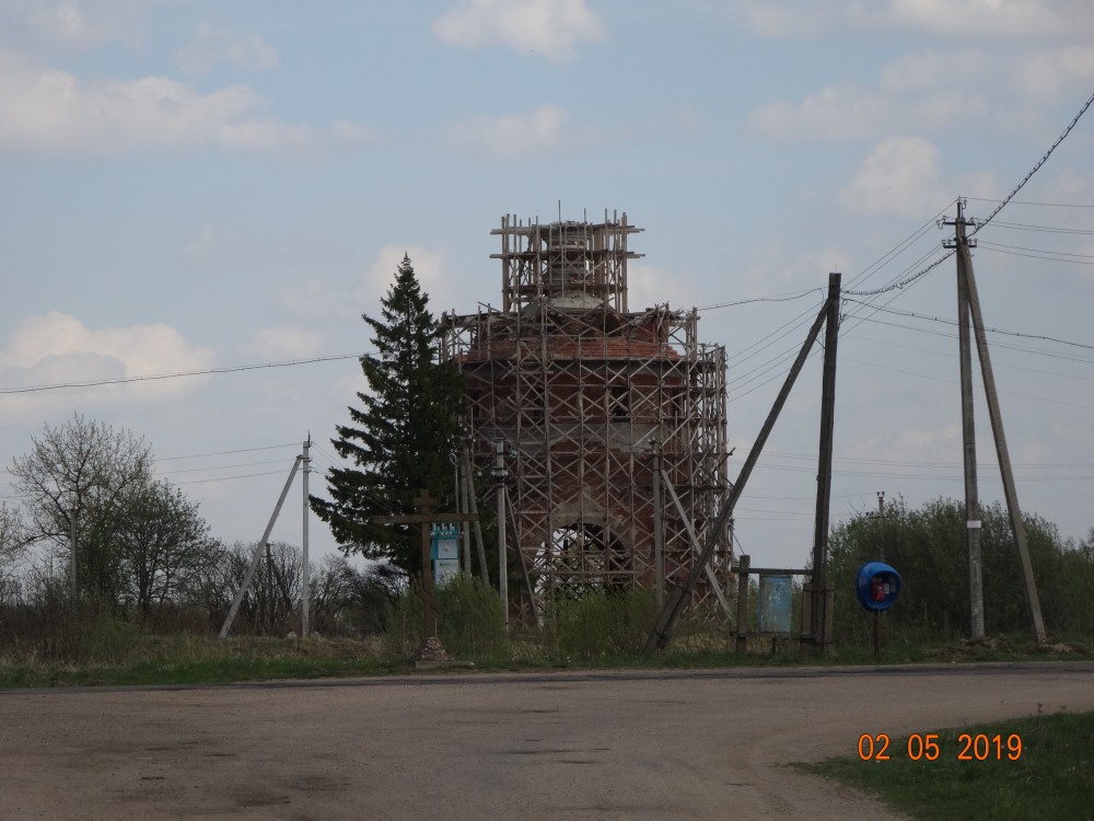 Церковь Вознесения Господня, Торбеево (Новодугинский район, Смоленская область). фасады, Начало рестоврации 
