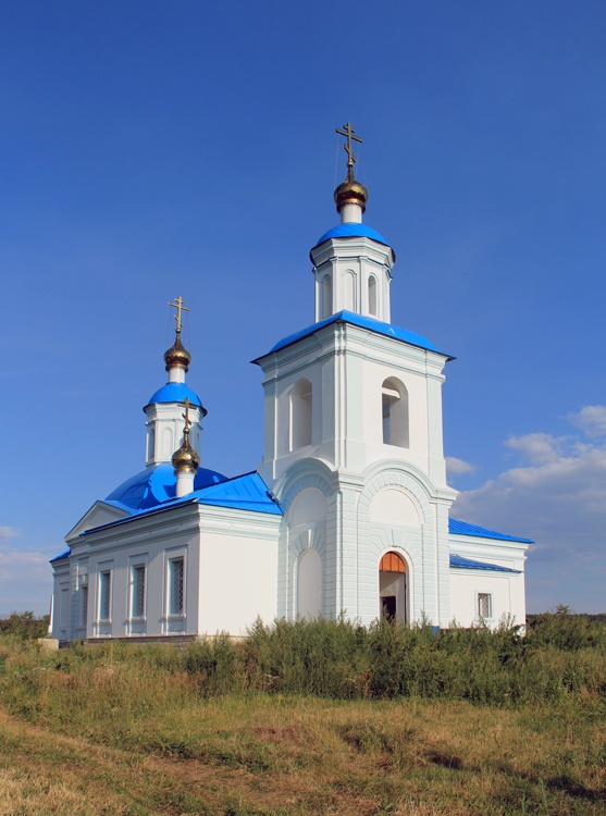 Введенская Слобода. Церковь Введения во храм Пресвятой Богородицы. общий вид в ландшафте