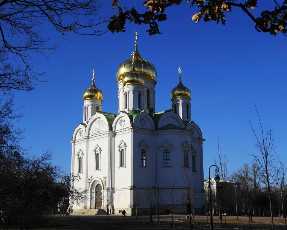 Пушкин (Царское Село). Собор Екатерины в Царском Селе (новый). фасады