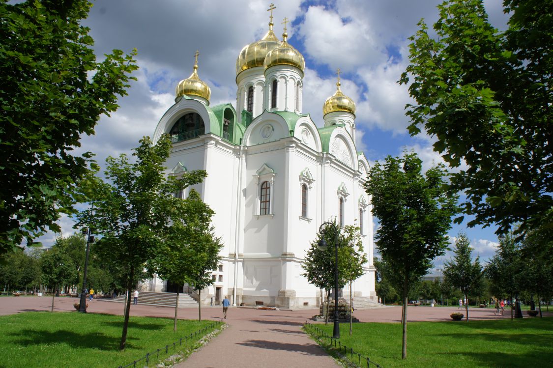 Пушкин (Царское Село). Собор Екатерины в Царском Селе (новый). фасады