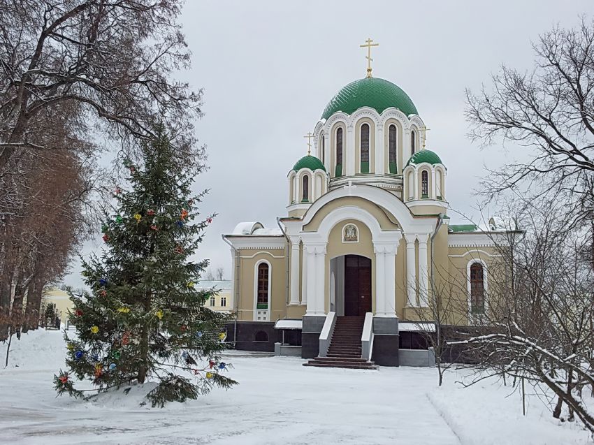 Тихонова пустынь. Собор Преображения Господня (новый), Льва Толстого, село (Дзержинский район, Калужская область). фасады