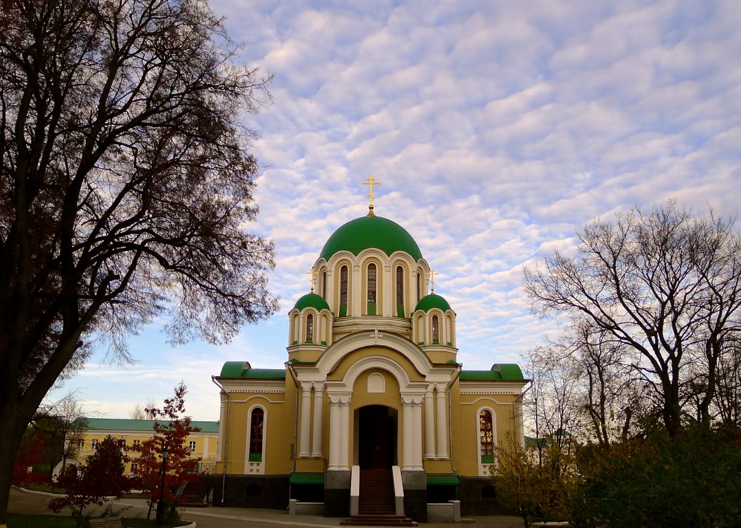 Тихонова пустынь. Собор Преображения Господня (новый), Льва Толстого, село (Дзержинский район, Калужская область). фасады