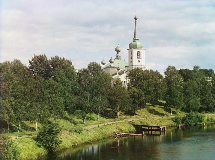 Вытегра. Собор Воскресения Христова. архивная фотография, Фотография С.М. Прокудина-Горского, 1909 год. Источник - сайт проекта 