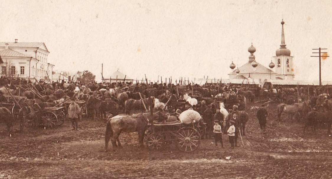 Собор Воскресения Христова, Вытегра (Вытегорский район, Вологодская область). архивная фотография, Частная коллекция. Фото 1900-х годов