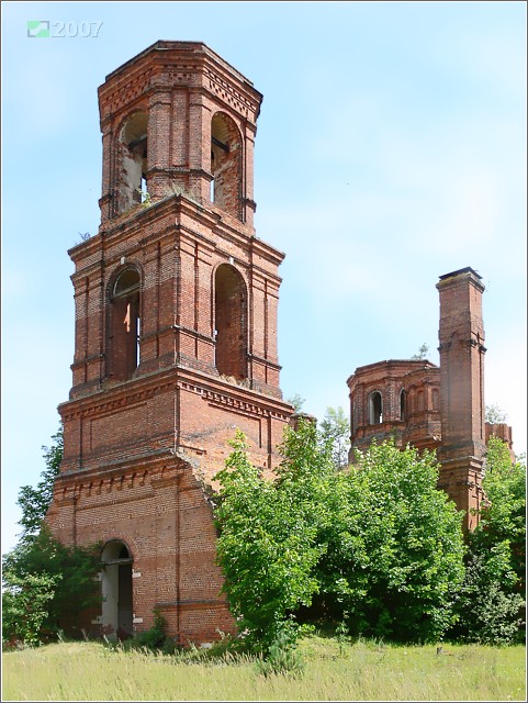 Ялмонть. Церковь Николая Чудотворца. фасады, Вид с юго-запада