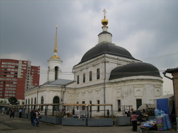 Церковь Екатерины, Рязань (Рязань, город, Рязанская область). общий вид в ландшафте