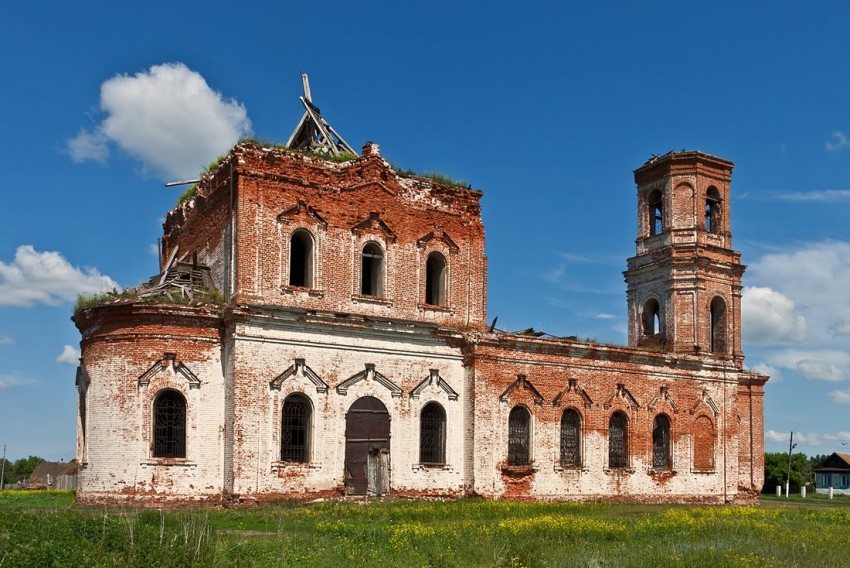 Церковь Воскресения Словущего, Гусиха (Спасский район, Республика Татарстан). фасады