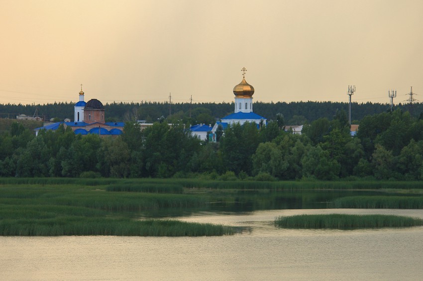 Вознесенский мужской монастырь, Сызрань (Сызрань, город, Самарская область). общий вид в ландшафте, Общий вид из кремля