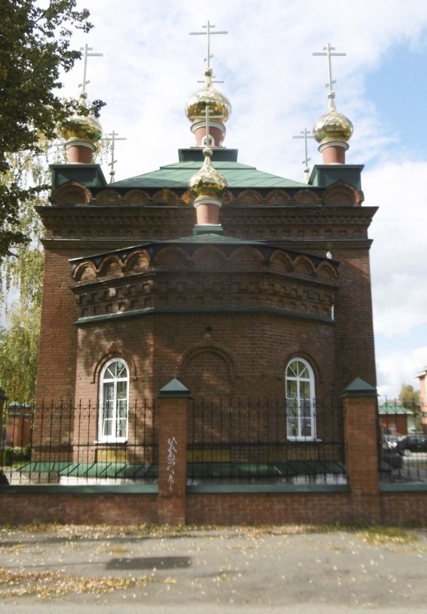 Сарапул. Церковь Ксении Петербургской. фасады, Восточный фасад церкви с апсидной частью