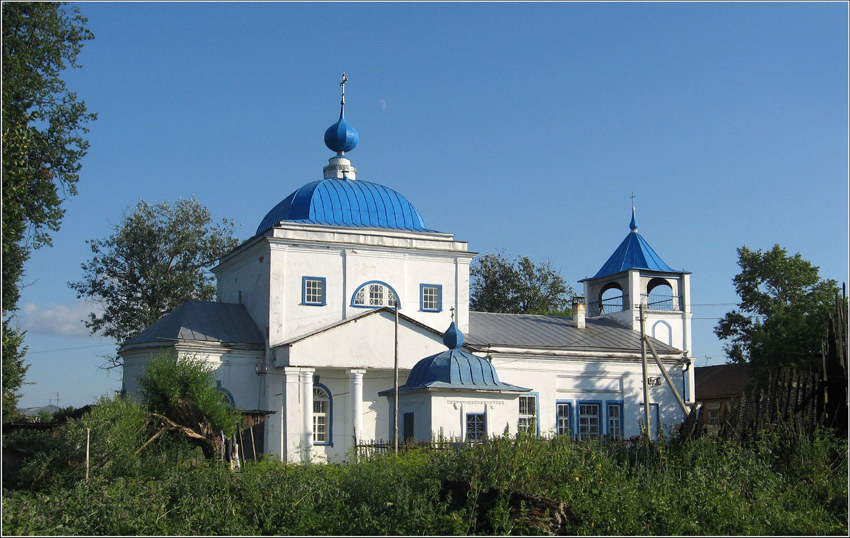 Петрово-Городище. Церковь Николая Чудотворца. общий вид в ландшафте