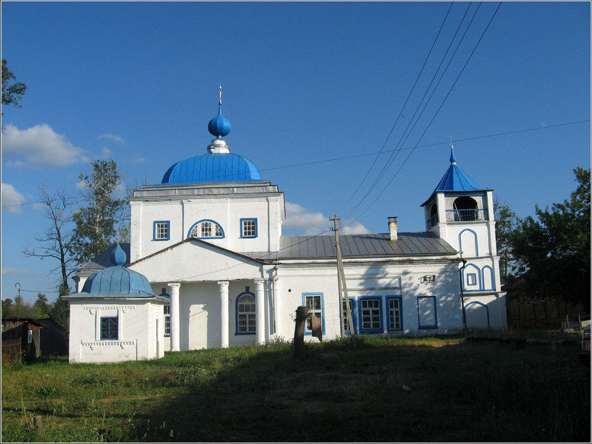 Петрово-Городище. Церковь Николая Чудотворца. общий вид в ландшафте