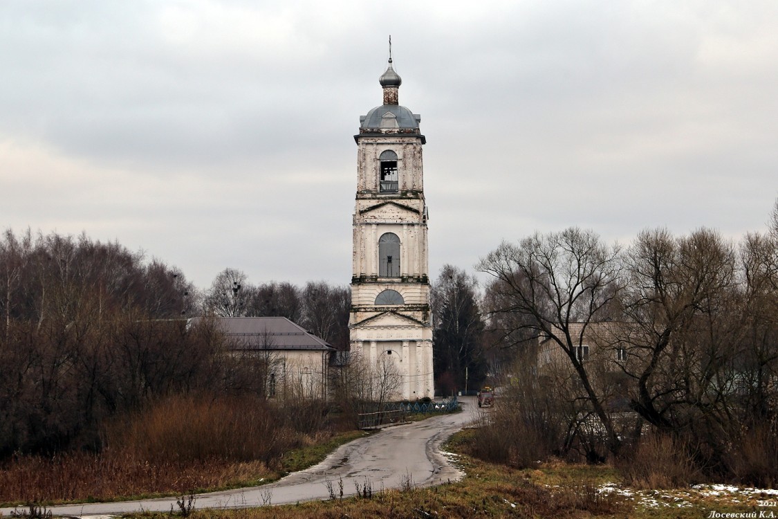Церковь Воскресения Христова, Осановец (Гаврилово-Посадский район, Ивановская область). фасады, Вид с севера