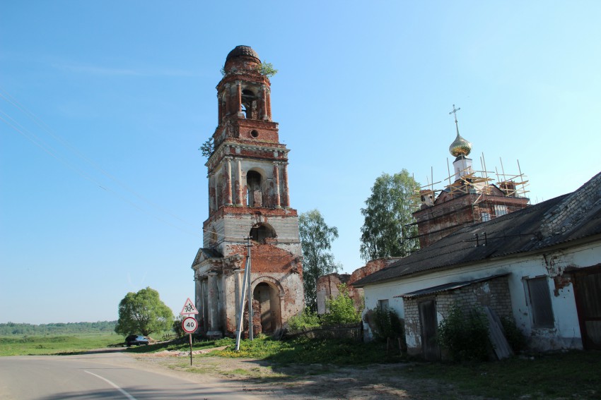 Церковь Воскресения Словущего, Воскресенское (Родионовский с/о) (Некоузский район, Ярославская область). фасады