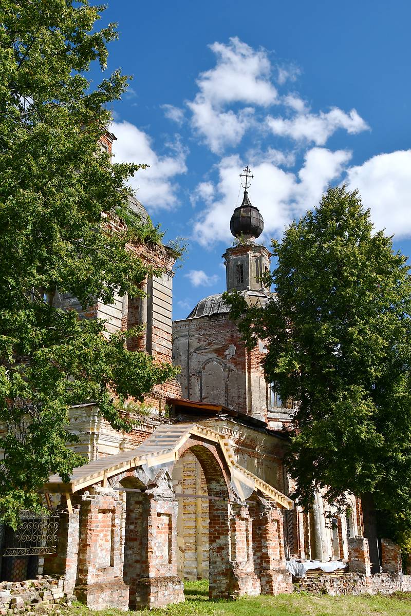 фасады. Церковь Иоанна Предтечи, Колегаево, урочище (Некоузский район, Ярославская область)