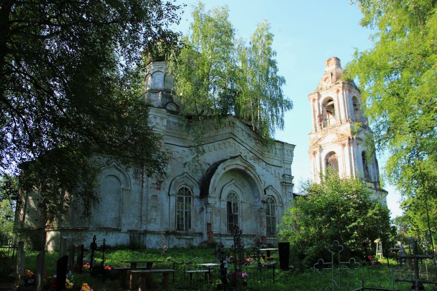 Правдино. Церковь Покрова Пресвятой Богородицы. фасады