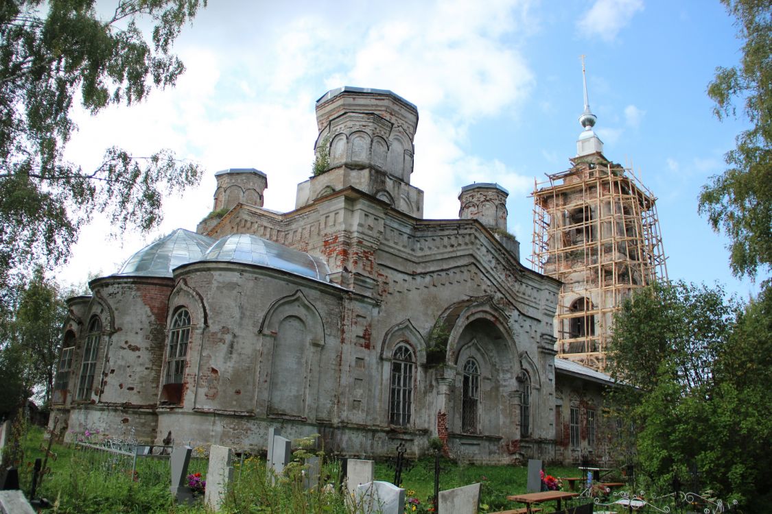 Правдино. Церковь Покрова Пресвятой Богородицы. фасады