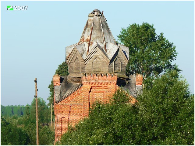 Часовня Петра и Павла, Кудрино (Киржачский район, Владимирская область). дополнительная информация, Завершение часовни, вид с востока