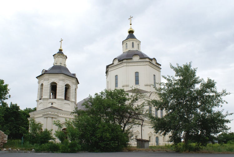 Церковь Преображения Господня, Старочеркасская (Аксайский район, Ростовская область). общий вид в ландшафте