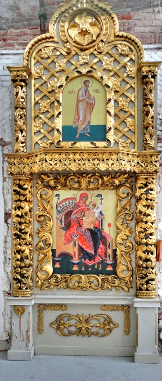 Церковь Преображения Господня, Старочеркасская (Аксайский район, Ростовская область). интерьер и убранство, Временный киот слева от царских врат