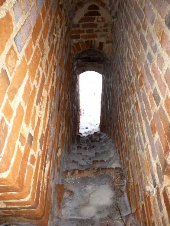 Собор Воскресения Христова, Буреги (Старорусский район, Новгородская область). интерьер и убранство, лестница на второй ярус колокольни
