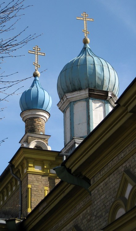 Рига. Церковь Михаила Архангела. архитектурные детали, Главы основного объема