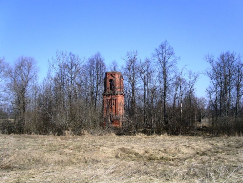 Церковь Казанской иконы Божией Матери, Таракановка (Медынский район, Калужская область). общий вид в ландшафте, вид с юга