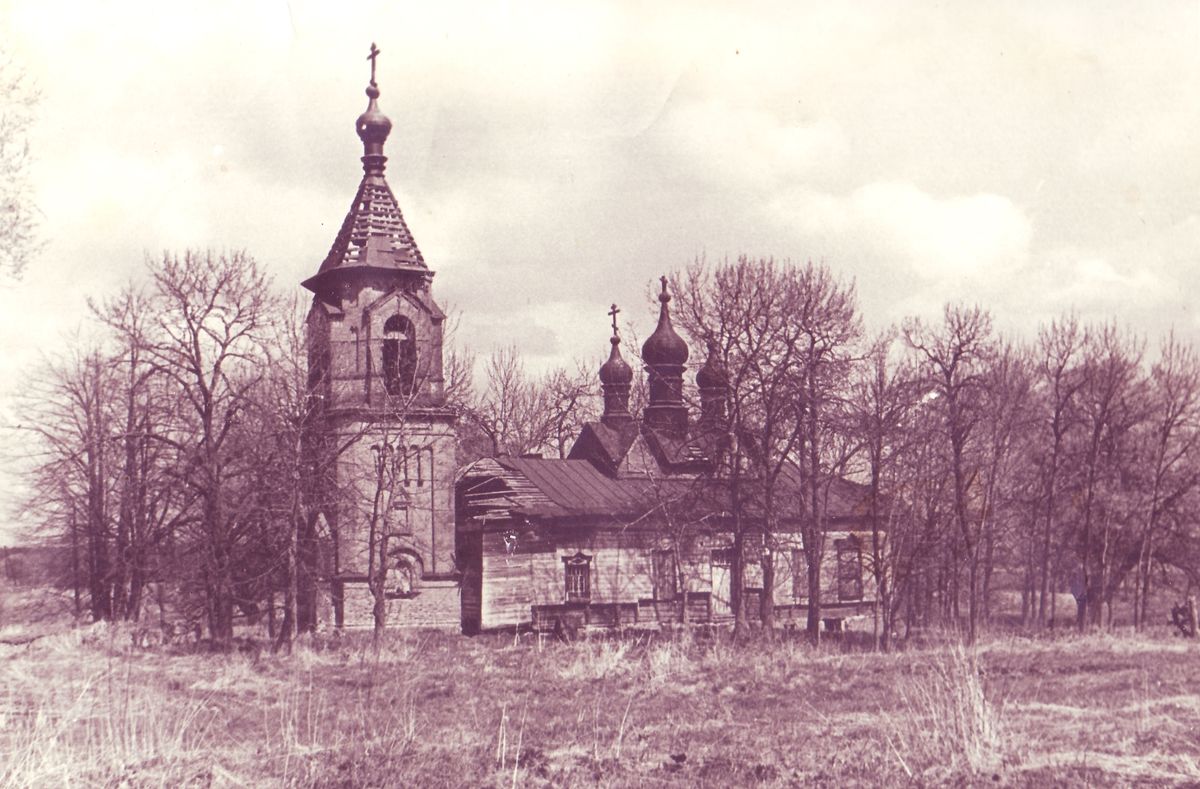 Церковь Казанской иконы Божией Матери, Таракановка (Медынский район, Калужская область). архивная фотография, Фото 1960-ых годов из частного архива