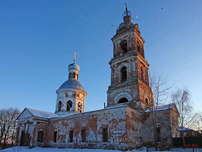 Шестаково. Церковь Рождества Пресвятой Богородицы. фасады