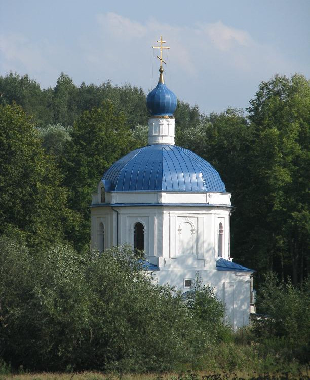 Церковь Воскресения Словущего, Ботово (Волоколамский городской округ, Московская область). общий вид в ландшафте