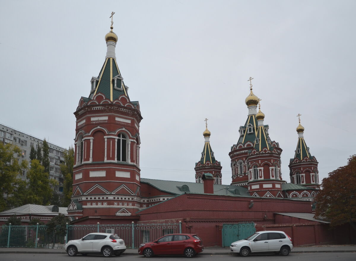 Кафедральный собор Казанской иконы Божией Матери, Волгоград (Волгоград, город, Волгоградская область). фасады, Вид с юго-запада