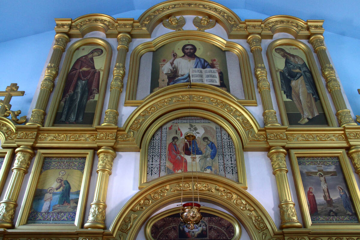 Часовня Урюпинской иконы Божией Матери, Волгоград (Волгоград, город, Волгоградская область). интерьер и убранство, Фрагмент иконостаса