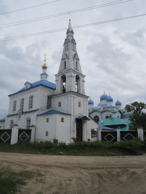 Святоезерская Иверская пустынь, Мугреевский (Южский район, Ивановская область). общий вид в ландшафте