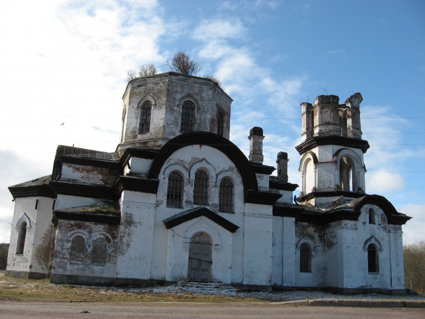 Церковь Рождества Христова, Вехручей (Прионежский район, Республика Карелия). фасады, Вид с севера (с трассы Петрозаводск-Вологда)