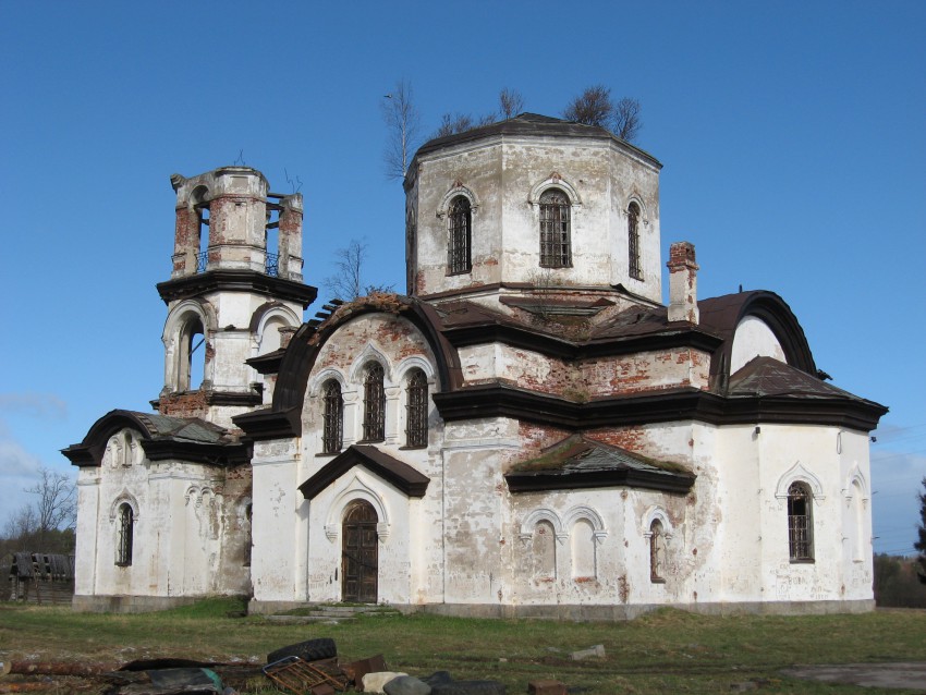 Церковь Рождества Христова, Вехручей (Прионежский район, Республика Карелия). фасады, Вид с юго-востока