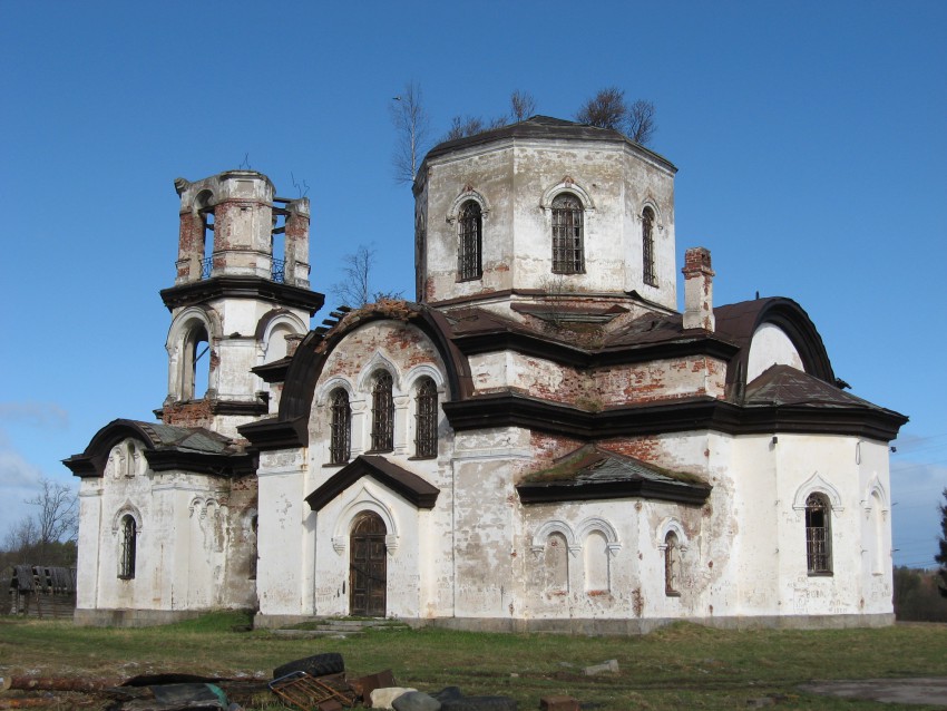 Вехручей. Церковь Рождества Христова. фасады, Вид с юго-востока